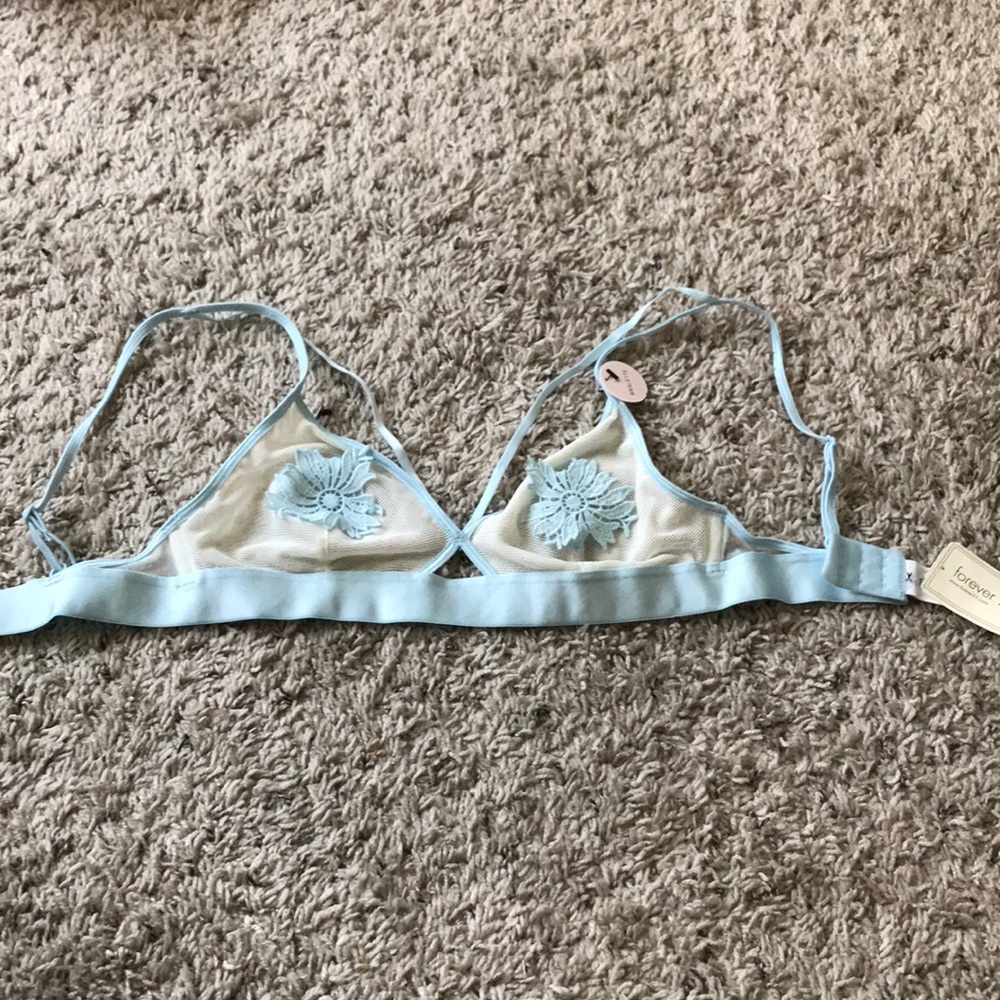 Forever21 baby blue bralette